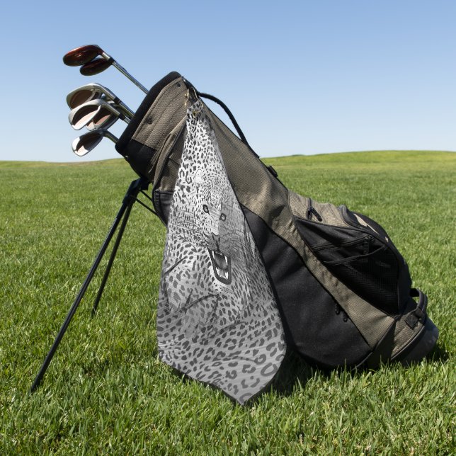 Leopard Territory 2 Golf Towel (Green)