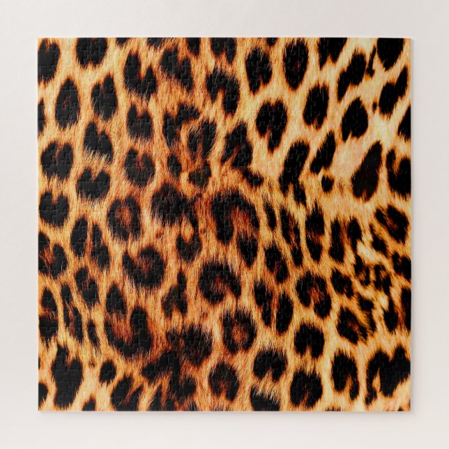 Leopard texture, African animal seamless pattern. Jigsaw Puzzle (Vertical)