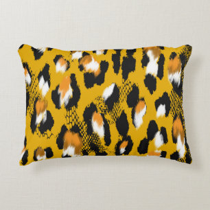 Leopard Texture Animal Print Background Decorative Cushion