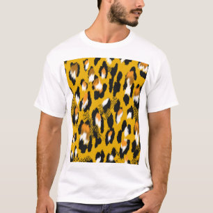 Leopard Texture Animal Print Background T-Shirt