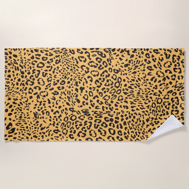 Leopard Texture Beach Towel (Front)