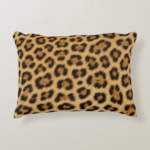 leopard texture fur skin leather animal print patt decorative cushion