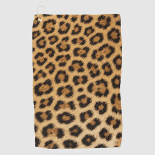 leopard texture fur skin leather animal print patt golf towel