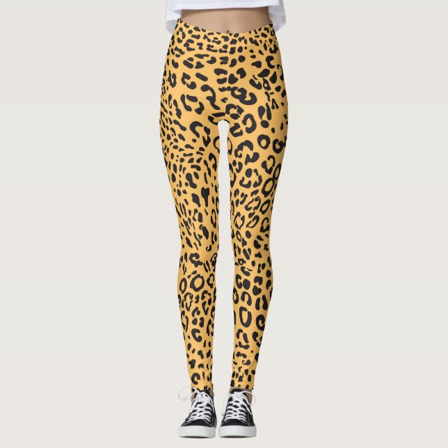 Leopard Texture Leggings (Front)