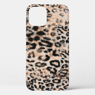 Leopard texture, leopard animal print pattern iPhone 12 case