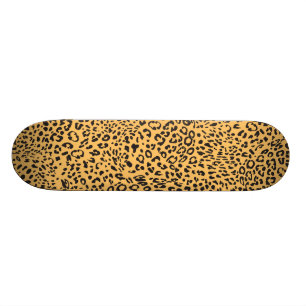 Leopard Texture Skateboard