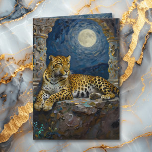 Leopard Themed   Happy Father's Day Card