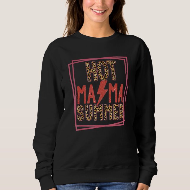 Leopard Thunder Hot Mum Cool Mum Mum Life Tee Wome (Front)