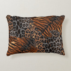Leopard tiger skin trendy decorative cushion