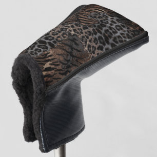Leopard tiger skin trendy golf head cover