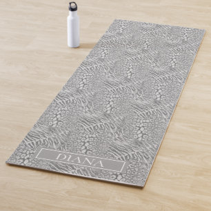 Leopard tiger skin trendy spotted striped cat yoga mat