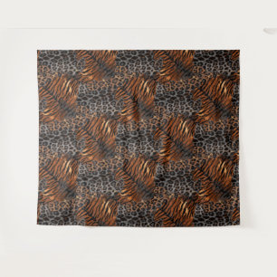 Leopard tiger skin trendy tapestry