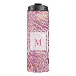 Leopard tiger skin trendy thermal tumbler