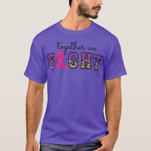 Leopard Together We Fight American Baseball Breast T-Shirt