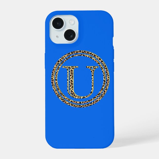 Leopard U iPhone 15 Case (Back)