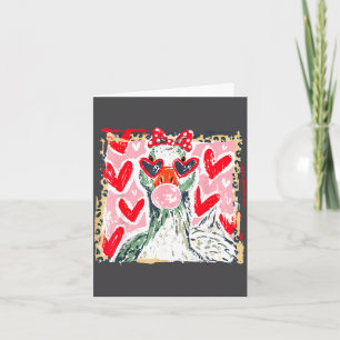 Leopard Valentine's Day Goose Cute Animal Couple M Card