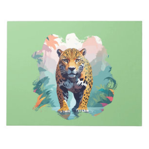 Leopard Vector Art Animal In The Majestic Nature Notepad