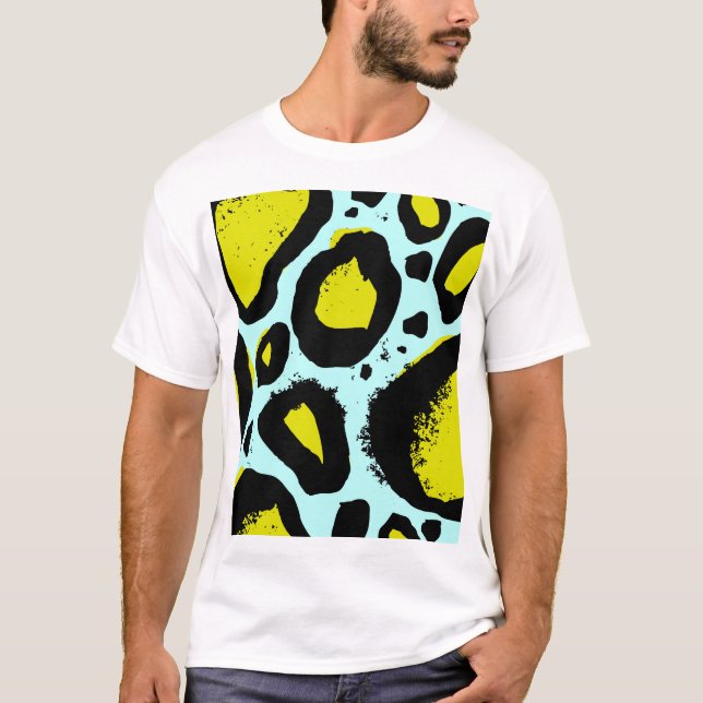 Leopard Vibrance: Colourful Wild Textures. T-Shirt (Front)