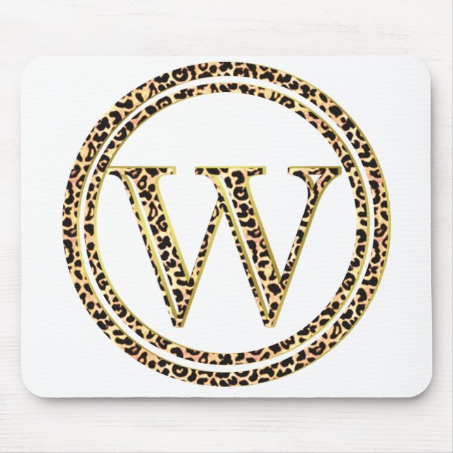 Leopard W Mouse Pad (Front)