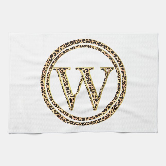 Leopard W Tea Towel (Horizontal)