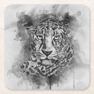 Leopard Watercolour Coasters