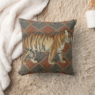 Leopard Wild African Rustic Modern Vintage Cushion