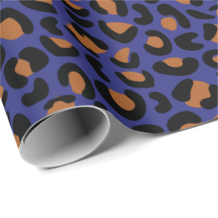 Leopard Wild Print Retirement Gift Dark Seamless  Wrapping Paper