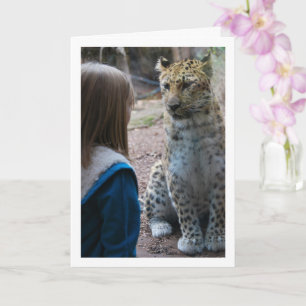 Leopard with Child Card