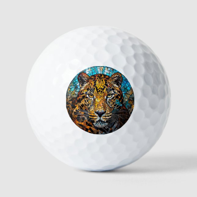 Leopard with Warm and Cool Tones Golf Balls (Front)