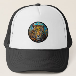 Leopard with Warm and Cool Tones Trucker Hat