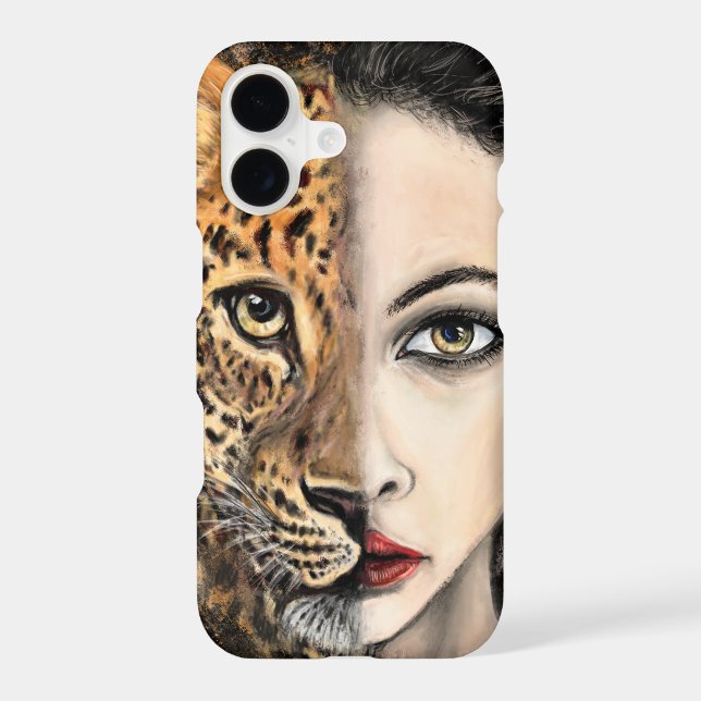 Leopard Woman iPhone Case (Back)