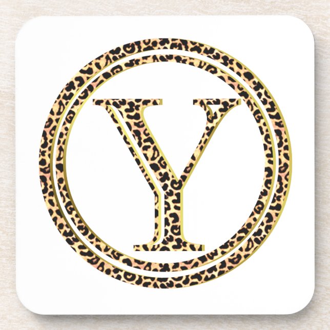 Leopard Y Coaster (Front)