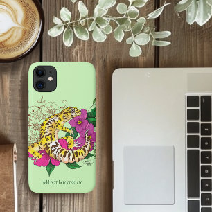 Leopard Yellow Gecko Green Case-Mate iPhone Case