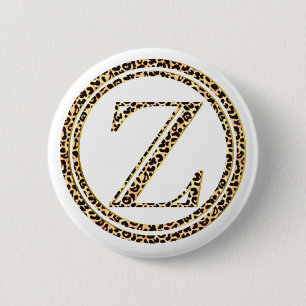 Leopard Z 6 Cm Round Badge