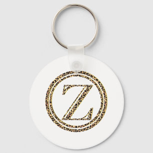 Leopard Z Key Ring