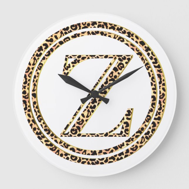 Leopard Z Large Clock (Front)