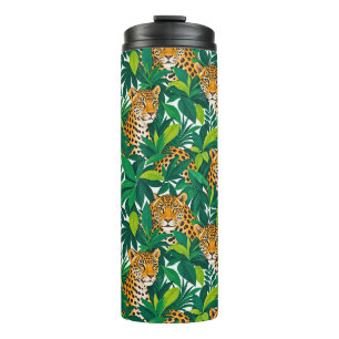 Leopards Among Lush Tropical Greenery Thermal Tumbler