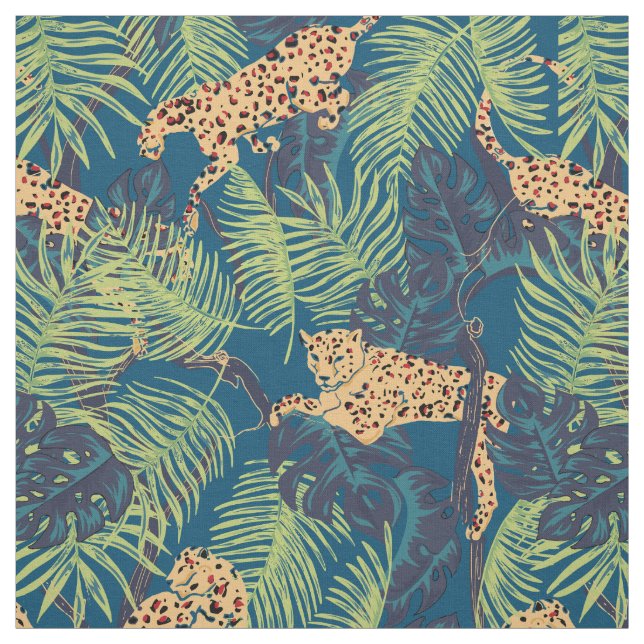 Leopards Jungle Fabric (Swatch)