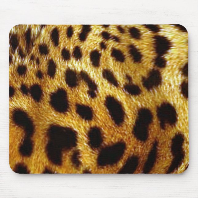 leopards skin print mouse pad (Front)