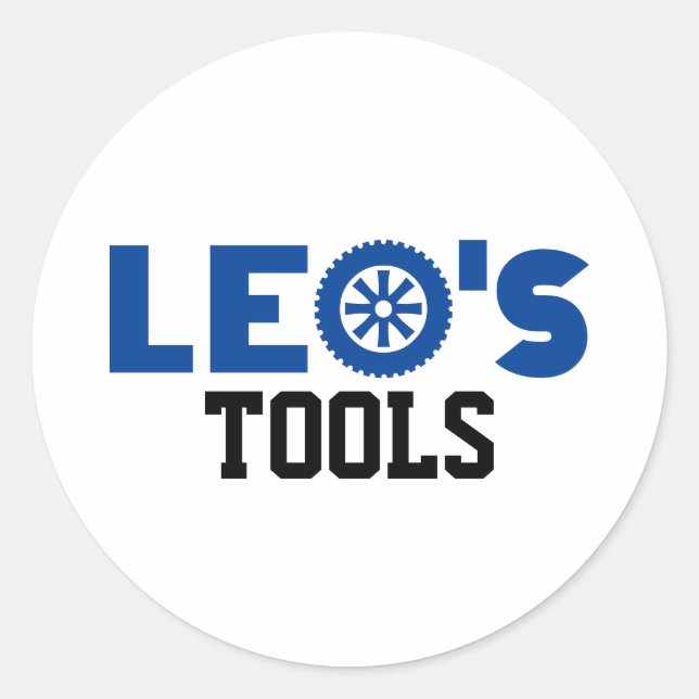 Leo's Tools Classic Round Sticker (Front)