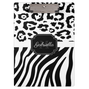 Lepard Print / Zebra Print Clipboard