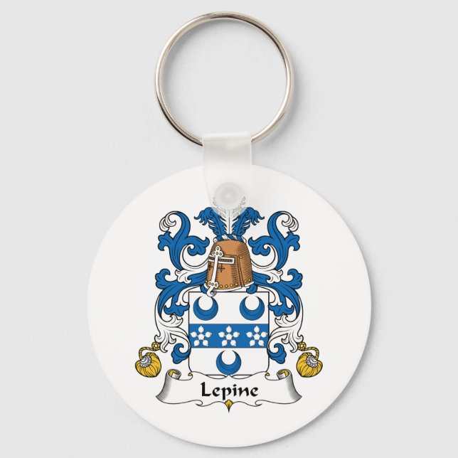 Lepine Family Crest Key Ring (Front)