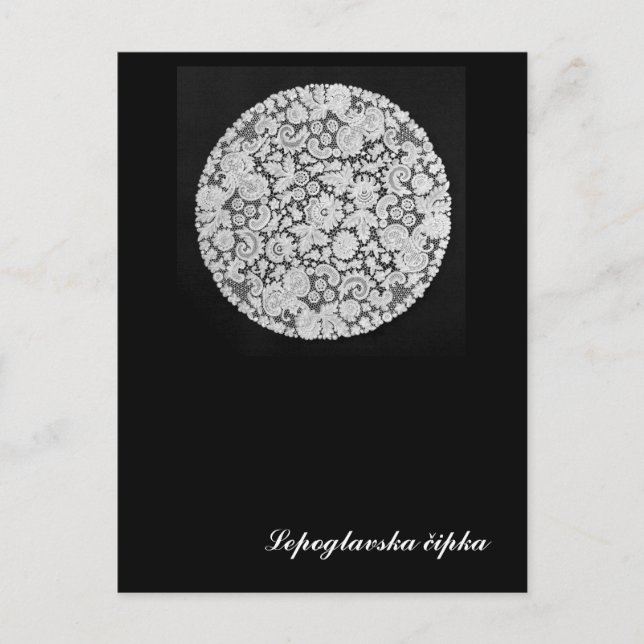 Lepoglava lace postcard (Front)