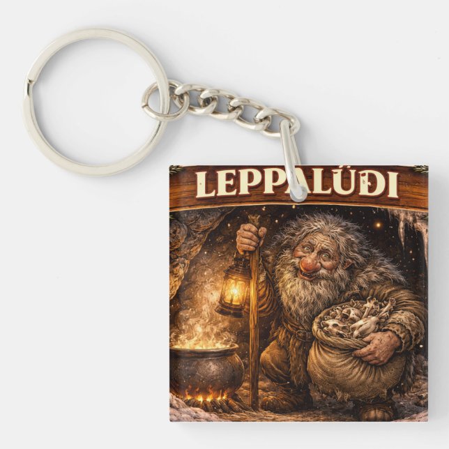 Leppaludi Icelandic Yule Lad Key Ring (Front)