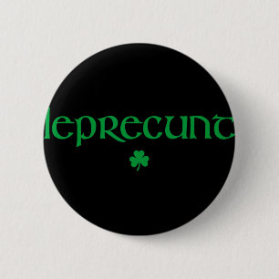 Lepre St Patricks Day Womens Lepre Irish Shamrock  6 Cm Round Badge