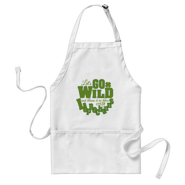 Leprechaun apron - choose style (Front)