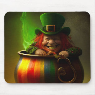 Leprechaun Art Mouse Pad