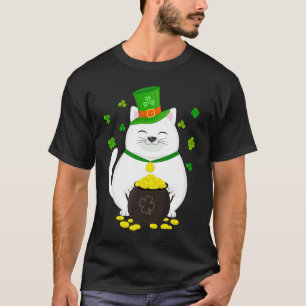 Leprechaun Cat  St Patricks Day Graphic T-Shirt
