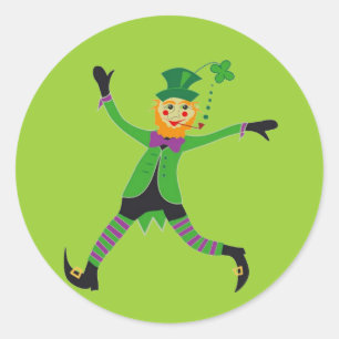 Leprechaun Classic Round Sticker