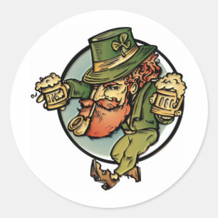 Leprechaun Classic Round Sticker